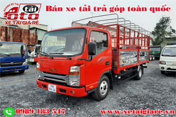 Xe Tải JAC 1.9 Tấn N200 Máy ISUZU Thùng Bạt Màu Đỏ | Xe Tải JAC N200 Thùng Dài 4m3